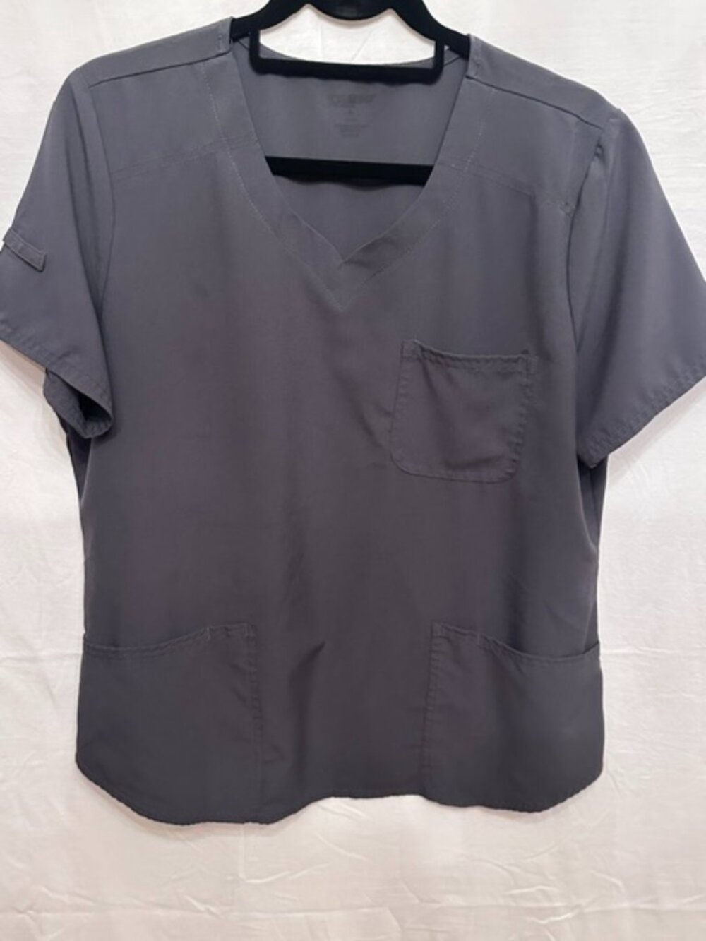 Scrubstar Pewter V-Neck Scrub Top Large WM918 Medical Uniform